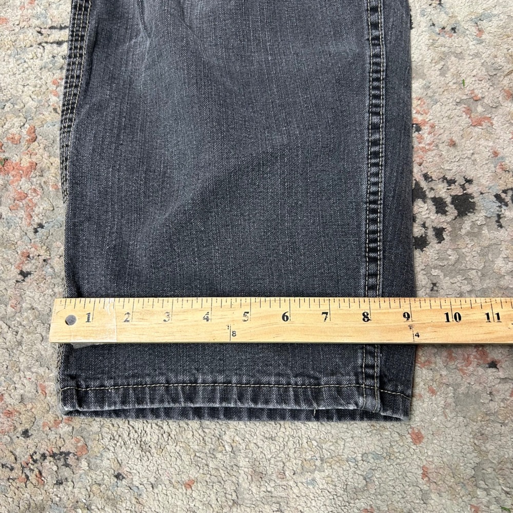 Lee Jeans Mens 34x30 Black Dungaree Carpenter Y2K Vintage Baggy Skater Workwear - Picture 7 of 10